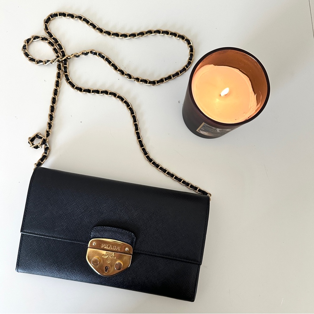Prada Saffiano Lux Crossbody Bag – Authentic Prada Saffiano Lux
